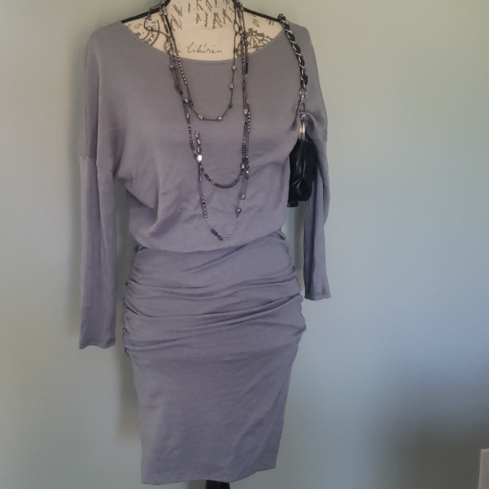 Michael-Star. Silver, Ruched body. NWT